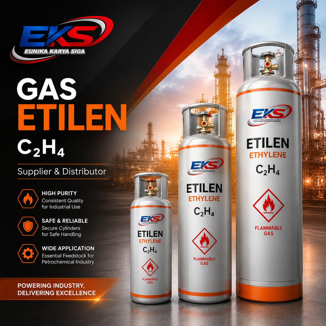 Gas Etilen Tabung