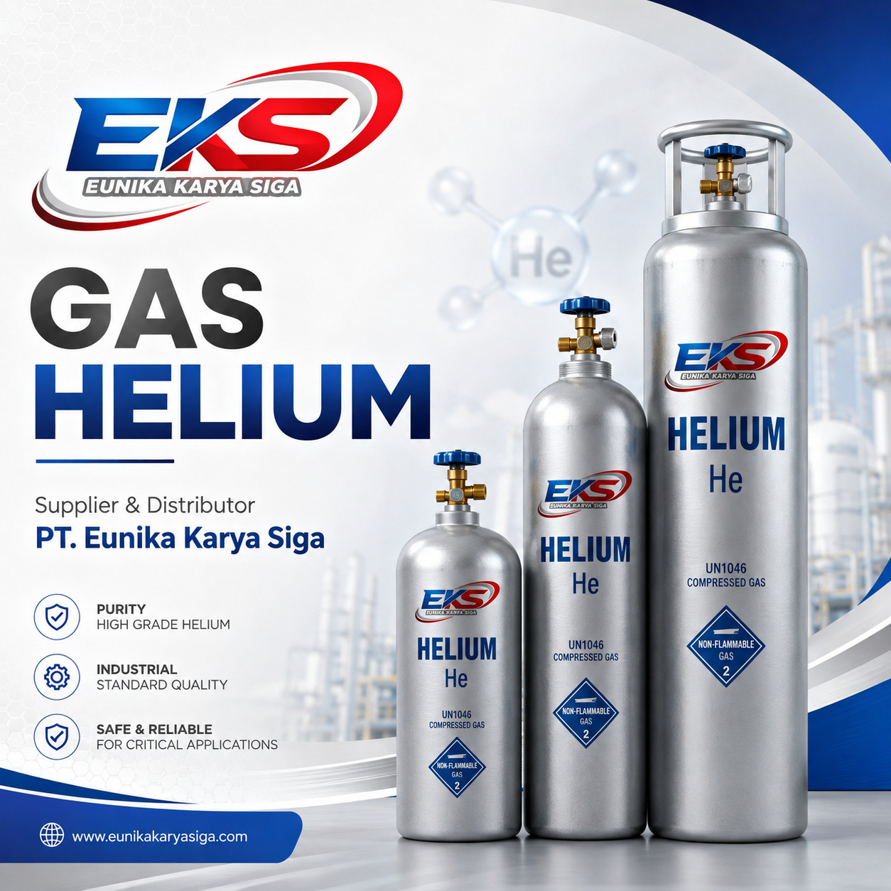 Gas Helium Tabung