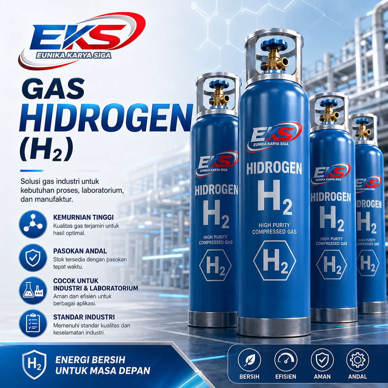 Gas Hidrogen tabung