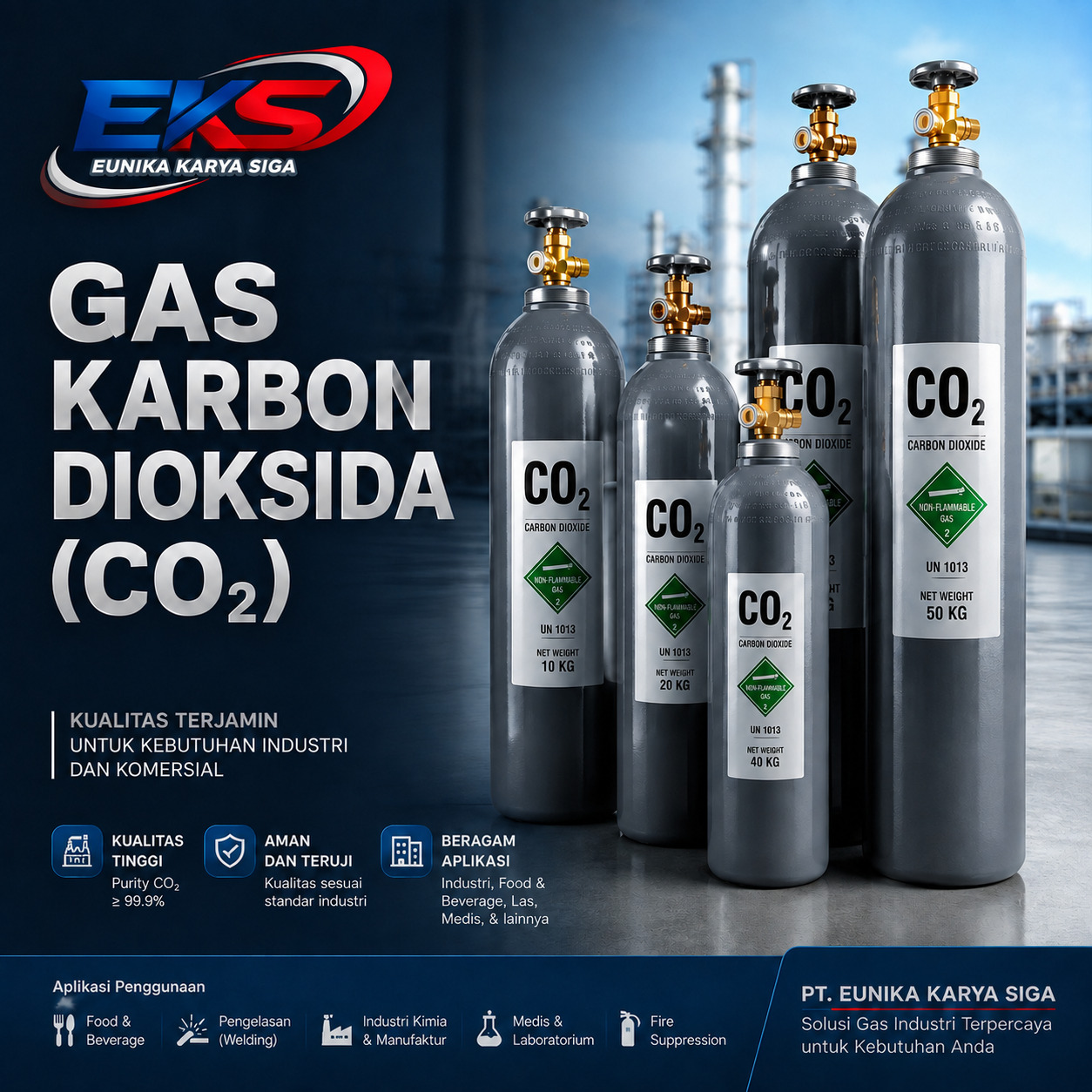 Gas Karbondioksida Tabung